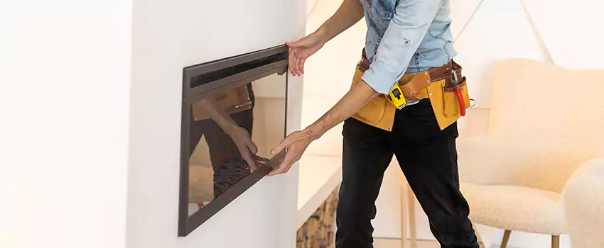 Metal Fireplace Installation in Citrus Park, Florida