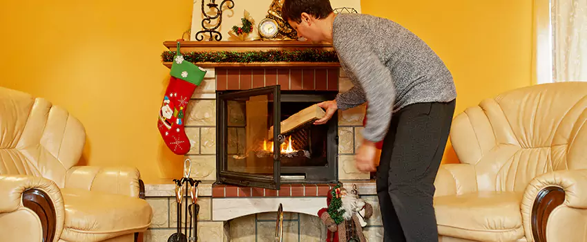 Rusted Metal Fireplace Restoration in Citrus Park, Florida
